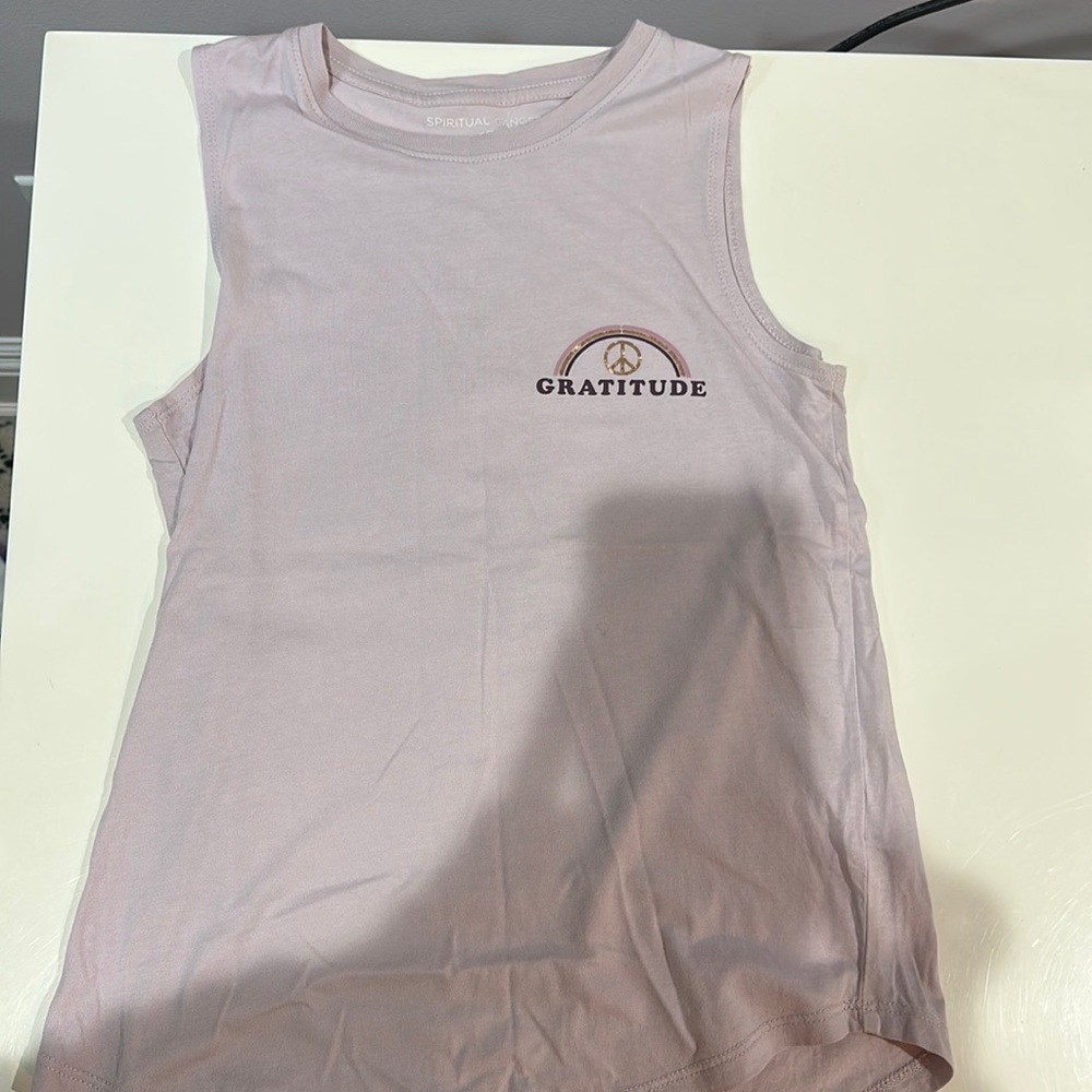 Spiritual Gangster Gratitude Tank Top light purple